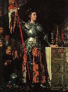 Jean Auguste Dominique Ingres Joan of Arc at the Coronation of Charles VII. Oil on canvas, painted in 1854 oil painting artist